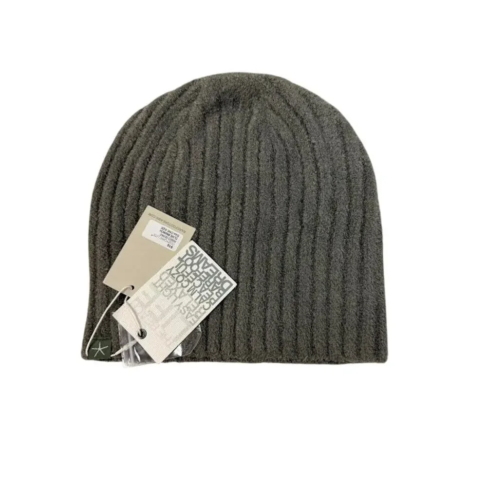 NWT! Barefoot Dreams CozyChic Lite Ribbed Beanie‎ Olive Branch